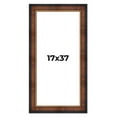 thumbnail image 1 of 17x37 Frame Brown Walnut Gold Ornate Trim Solid Wood Plein Air Picture Frame | 3 Inch Moulding, 1 of 8