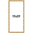 thumbnail image 1 of 17x37 Frame Gold Bamboo Solid Wood Picture Frame | 1 Inch Moulding Width | Interior Frame Depth, 1 of 8