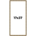 thumbnail image 1 of 17x37 Frame Gold Kingsley Distressed Solid Wood Picture Frame Width 0.75 Inches | Interior Frame, 1 of 8