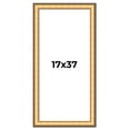 thumbnail image 1 of 17x37 Frame Gold Plein Aire Solid Wood Picture Frame Width 2 Inches | Interior Frame Depth 0.5, 1 of 8