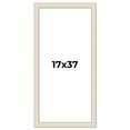 thumbnail image 1 of 17x37 Frame White Real Wood Picture Frame Width 1.75 inches | Interior Frame Depth 0.5 inches |, 1 of 8