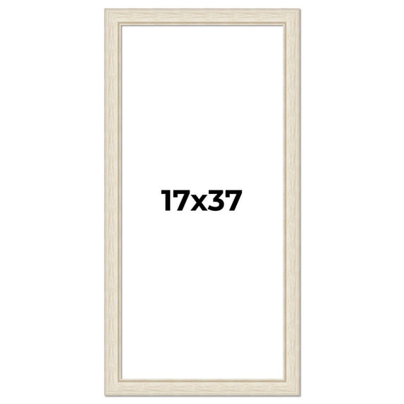 17x37 Frame White Real Wood Picture Frame Width 1.75 inches | Interior Frame Depth 0.5 inches |