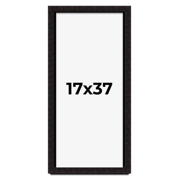 17x37 Shadow Box Black Solid Wood Display Picture Frame | 1 Inch Rabbet Depth | | 1.375 Inch