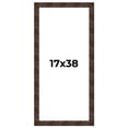 thumbnail image 1 of 17x38 Frame Brown Burl Real Wood Picture Frame Width 1.625 Inches | Interior Frame Depth 0.5 Inches, 1 of 8