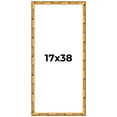 thumbnail image 1 of 17x38 Frame Gold Bamboo Solid Wood Picture Frame | 1 Inch Moulding Width | Interior Frame Depth, 1 of 8