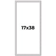 thumbnail image 1 of 17x38 Frame Silver Inner Slope Bevel Picture Frame | 1 Inch Moulding Width | 0.75 Inch Rabbet Depth, 1 of 8