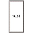 thumbnail image 1 of 17x38 Frame Silver Real Wood Picture Frame Width 1.25 Inches | Interior Frame Depth 0.75 Inches |, 1 of 8