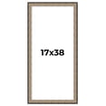 thumbnail image 1 of 17x38 Frame Silver Real Wood Picture Frame Width 1.75 Inches | Interior Frame Depth 0.5 Inches |, 1 of 8
