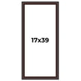thumbnail image 1 of 17x39 Frame Brown Round Mahogany Solid Wood Picture Frame | 1.625 Inch Moulding Width | with UV, 1 of 8