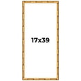 thumbnail image 1 of 17x39 Frame Gold Bamboo Solid Wood Picture Frame | 1 Inch Moulding Width | Interior Frame Depth, 1 of 8