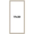 thumbnail image 1 of 17x39 Frame Grey Solid Wood Picture Frame Width 1 Inches | Interior Frame Depth 0.5 Inches |, 1 of 8