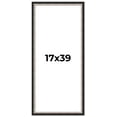 thumbnail image 1 of 17x39 Frame Silver Real Wood Picture Frame Width 1.25 Inches | Interior Frame Depth 0.75 Inches |, 1 of 8