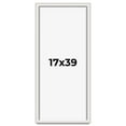 thumbnail image 1 of 17x39 Shadow Box Silver Brushed Striped Display Frame | 1.625 Inches Deep | 1 Inch Moulding Width |, 1 of 8