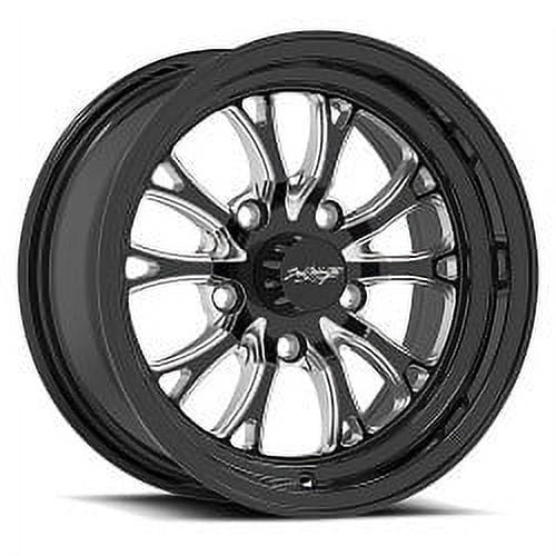 1 X Boyd Coddington BC3 Bristol 17X4.5 5X4.75 83.06 Hub -24 Offset Black Wheel Rim