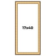 thumbnail image 1 of 17x40 Frame Gold Plein Aire Solid Wood Picture Frame Width 2 Inches | Interior Frame Depth 0.5, 1 of 8