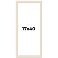 thumbnail image 1 of 17x40 Frame White Real Wood Picture Frame Width 1.5 inches | Interior Frame Depth 0.5 inches | Barn, 1 of 8