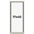 thumbnail image 1 of 17x40 Shadow Box Frame Silver | 1.625 Inches Deep Real Wood Contemporary Shadowbox Display Frame |, 1 of 7