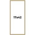 thumbnail image 1 of 17x42 Frame Beaded Gold Solid Wood Picture Frame | 0.75 Inches Moulding Width | Liscio Oro, 1 of 8