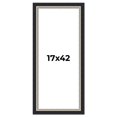 thumbnail image 1 of 17x42 Frame Black Real Wood Picture Frame Width 2.25 Inches | Interior Frame Depth 0.5 Inches |, 1 of 8