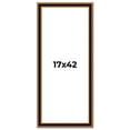 thumbnail image 1 of 17x42 Frame Gold Brown Plein Air Vintage Solid Wood Picture Frame | 1.75 Inches Moulding Width |, 1 of 8