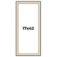 thumbnail image 1 of 17x42 Frame Gold Silver Plein Aire 2" Inch Wide Moulding Solid Wood Picture Frame | Modena, 1 of 8