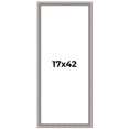 thumbnail image 1 of 17x42 Frame Grey Real Wood Picture Frame Width 1.25 inches | Interior Frame Depth 0.5 inches | Hans, 1 of 8