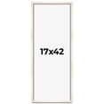 thumbnail image 1 of 17x42 Frame White Wash Solid Wood Picture Frame | 0.8125 Inch Moulding Width | Includes UV Acrylic, 1 of 8