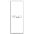 thumbnail image 1 of 17x42 Shadow Box Frame White | 2 Inches Deep Real Wood Contemporary Shadowbox Display Frame | UV, 1 of 8