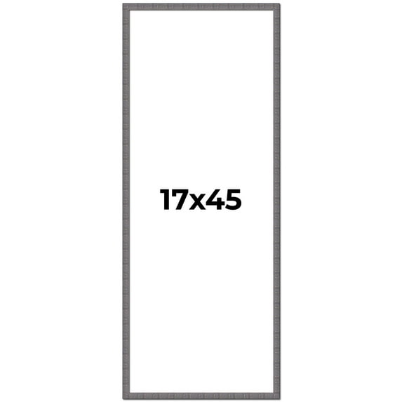 17x45 Frame Blue Kingsley Pewter Solid Wood Picture Frame Width 0.75 Inches |Interior Depth 0.5