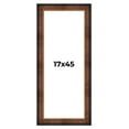 thumbnail image 1 of 17x45 Frame Brown Walnut Gold Ornate Trim Solid Wood Plein Air Picture Frame | 3 Inch Moulding, 1 of 8