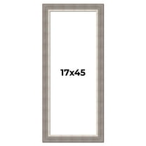 17x45 Frame Grey Real Wood Picture Frame Width 2.75 Inches | Interior Frame Depth 0.5 Inches |