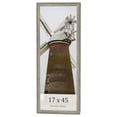 thumbnail image 1 of 17x45 Frame Grey Solid Wood Picture Frame Width 1 Inches | Interior Frame Depth 0.5 Inches |, 1 of 8