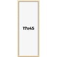 thumbnail image 1 of 17x45 Frame Natural Wood Picture Frame | 0.75 Inch Moulding Width | with UV Acrylic Plexiglass,, 1 of 8
