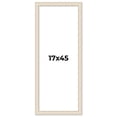 thumbnail image 1 of 17x45 Frame White Real Wood Picture Frame Width 1.75 inches | Interior Frame Depth 0.5 inches |, 1 of 8