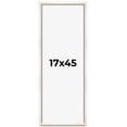 thumbnail image 1 of 17x45 Frame White Wash Solid Wood Picture Frame | 0.8125 Inch Moulding Width | Includes UV Acrylic, 1 of 8