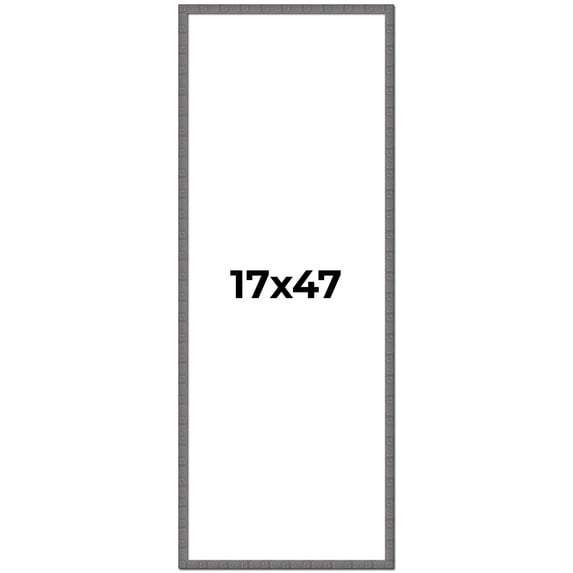 17x47 Frame Blue Kingsley Pewter Solid Wood Picture Frame Width 0.75 Inches |Interior Depth 0.5