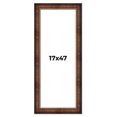 thumbnail image 1 of 17x47 Frame Brown Walnut Gold Ornate Trim Solid Wood Plein Air Picture Frame | 3 Inch Moulding, 1 of 8