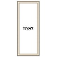 thumbnail image 1 of 17x47 Frame Gold Silver Plein Aire 2" Inch Wide Moulding Solid Wood Picture Frame | Modena, 1 of 8