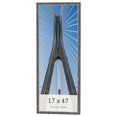 thumbnail image 1 of 17x47 Frame Silver Grey Distressed Solid Wood Picture Frame | 0.75 Inch Moulding Width | Interior, 1 of 8