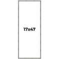 thumbnail image 1 of 17x47 Frame Silver Grey Distressed Solid Wood Picture Frame | 0.75 Inch Moulding Width | Interior, 1 of 8