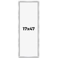 thumbnail image 1 of 17x47 Frame Silver Whitewashed Wood Grain Solid Wood Shadow Box | 0.75 Inch Moulding Width | 0.75, 1 of 8