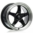 thumbnail image 1 of 17x5 Forgestar F091 D5 Drag Gloss Black Machined Wheel 5x4.75 (-26mm), 1 of 3