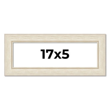 17x5 Frame White Real Wood Picture Frame Width 1.75 inches | Interior Frame Depth 0.5 inches |