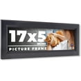 thumbnail image 1 of 17x5 IN Frame Black Passaggi Solid Wood Picture Frame Width 1.5 Inches | Interior Depth 0.5 Inches, 1 of 8