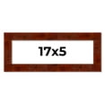 thumbnail image 1 of 17x5 Walnut Brown Veneer Real Wood Picture Frame Width 1.75 inches | Interior Frame Depth 0.5, 1 of 8