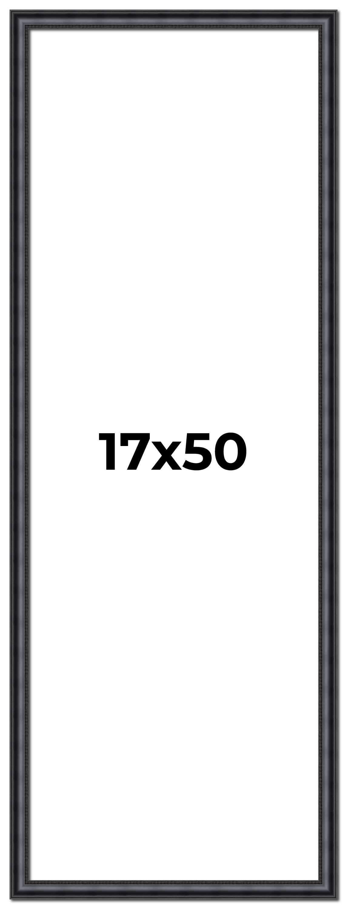 17x50 Frame Black Real Wood Picture Frame Width 1.25 inches | Interior ...
