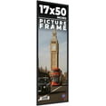 thumbnail image 1 of 17x50 Frame Black Solid Wood Picture Frame | 0.75 Inch Moulding Width | Includes UV Acrylic, 1 of 6