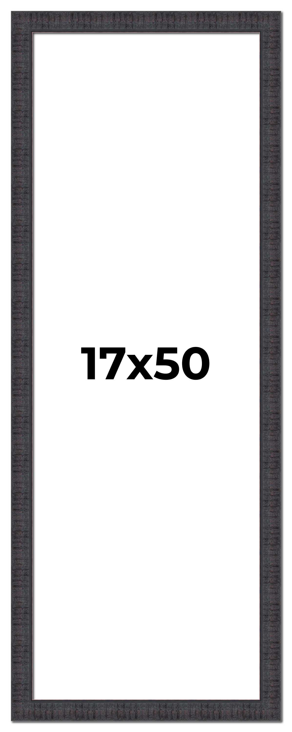 17x50 Frame Brown Rustic Solid Wood Picture Frame 1.5 Inches Wide ...