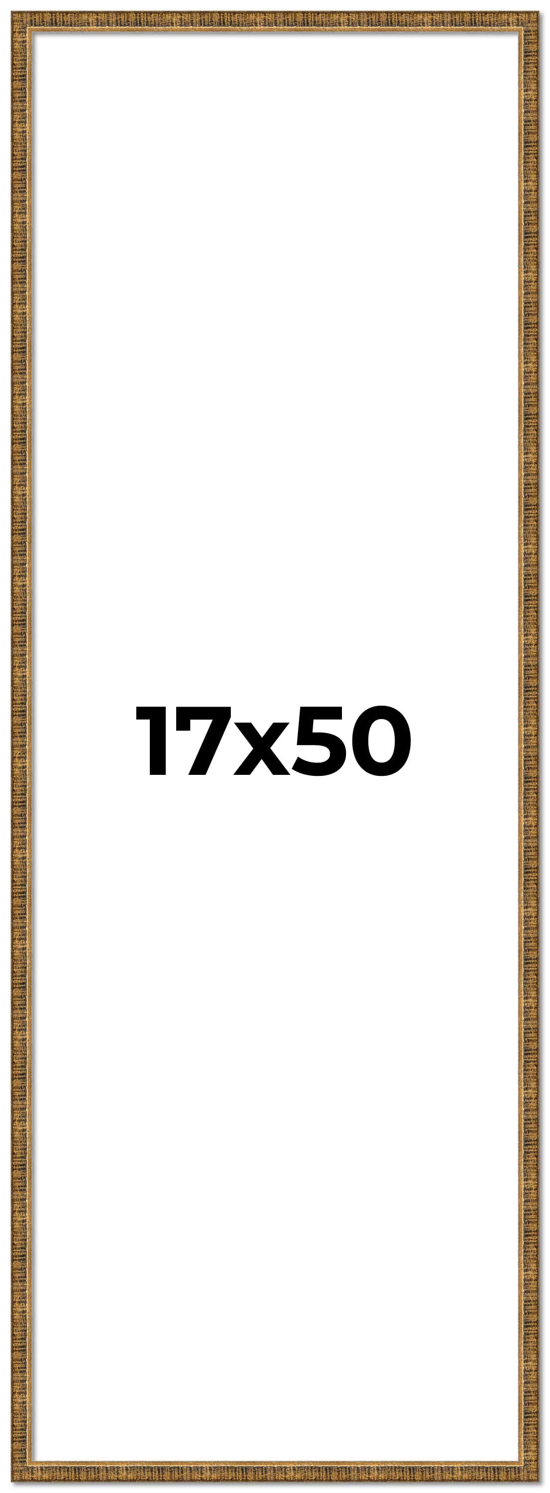 17x50 Frame Gold Solid Wood Picture Frame - Complete Modern Photo Frame ...