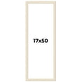 thumbnail image 1 of 17x50 Frame White Real Wood Picture Frame Width 1.5 inches | Interior Frame Depth 0.5 inches | Barn, 1 of 8